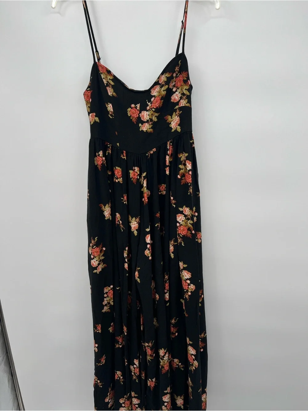 Free People Jumpsuit Black Floral 6